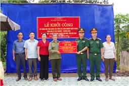 Bộ CHQS tỉnh Bắc Kạn khởi công xây dựng nhà tình nghĩa tại xã Đồng Thắng, huyện Chợ Đồn